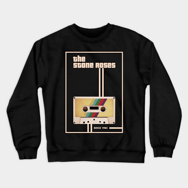 The Stone Roses Music Retro Cassette Tape Crewneck Sweatshirt by Computer Science